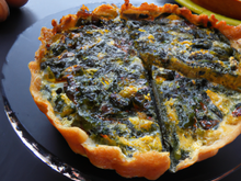 Quiche aux épinards et au Bleu d'Auvergne