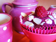 Cupcakes choco-framboises