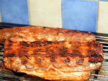 Travers de porc sauce Barbecue