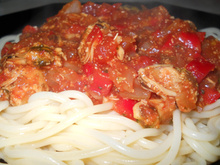Spaghettis aux moules à la Catalane