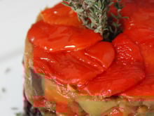 Duo riz venere poivrons et légumes d'été