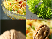 Courge spaghetti en salade