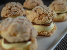 Choux croustillants à la crème de Safran du Quercy