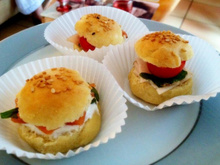 Mini burgers apéritifs aux trois saveurs