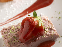 Nuage de fraises exotique