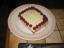 Tiramisu sans gluten aux framboises