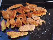 Aiguillettes de dinde panées