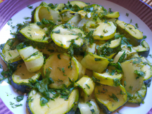 Poêlée de courgettes à la coriandre