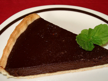 Grande tarte au chocolat