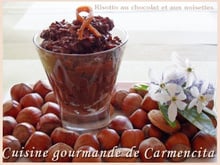 Risotto au chocolat et aux  noisettes