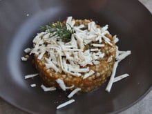 Risotto de sarrasin à la courge et speck