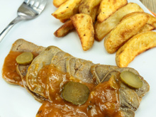 Langue de bœuf en sauce