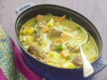 Curry de dinde au lait de coco et ananas