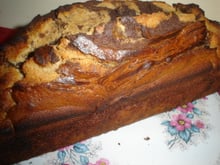 Pain d'épices marbré au chocolat