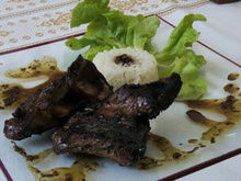 Travers de porc au miel