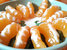 Aiguillettes de pintade à la mandarine