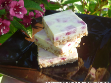 Carrés sans cuisson chocolat et framboises