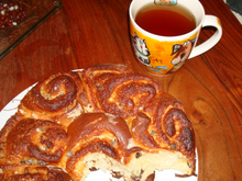 Chinois à la crème d'amande et au chocolat