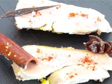 Foie gras poché au vin