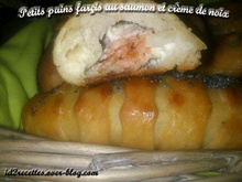 Petits pains farcis au saumon et sa crème fromagère aux noix