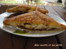 Croques monsieur aux poires et nutella