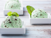 Glace menthe-chocolat