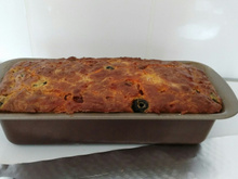 Cake au chorizo olives