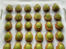 Mini madeleines pesto verde et pesto rosso