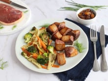 Dés de Magret de Canard à la plancha et chutney melon