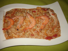 Risotto crevettes et curry