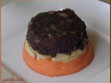 Renversé de boudin aux pommes et carottes