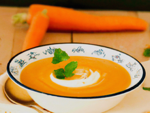 Velouté de carottes au chèvre