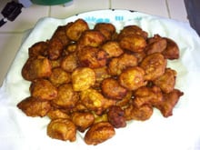 Beignets de bananes sauce créole