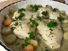 Blanquette de chapon au four