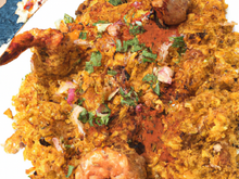 Biryani croquant aux crevettes et au mille et une épices...