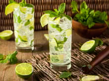 Mojito au rhum blanc adouci au sucre roux
