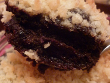 Crumble noix de coco et fondant chocolat
