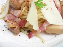 Carbonara de cèpes au brebis pur Pyrénées