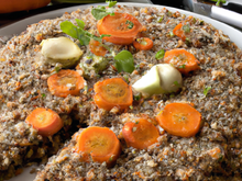 Galette de quinoa aux carottes et poireaux