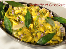 Lapin aux champignons sauce au safran