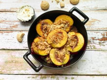 Crumble de nectarines aux amaretti