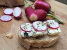 Tapas d'été bleues et rose