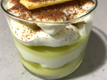 Tiramisu coco-citron vert