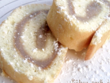 Gâteau roulé à la crème de marrons