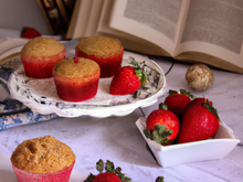 Muffin à la fraise et à la pâte de speculoos