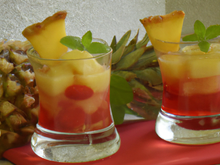 Compote ananas fraise
