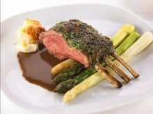 Côtes d'agneau aux asperges