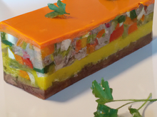 Terrine de légumes aux trois couleurs