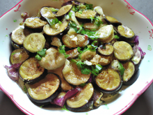 Salade d'aubergines facile