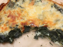 Gratin de feuilles de blettes au Camembert Le Rustique